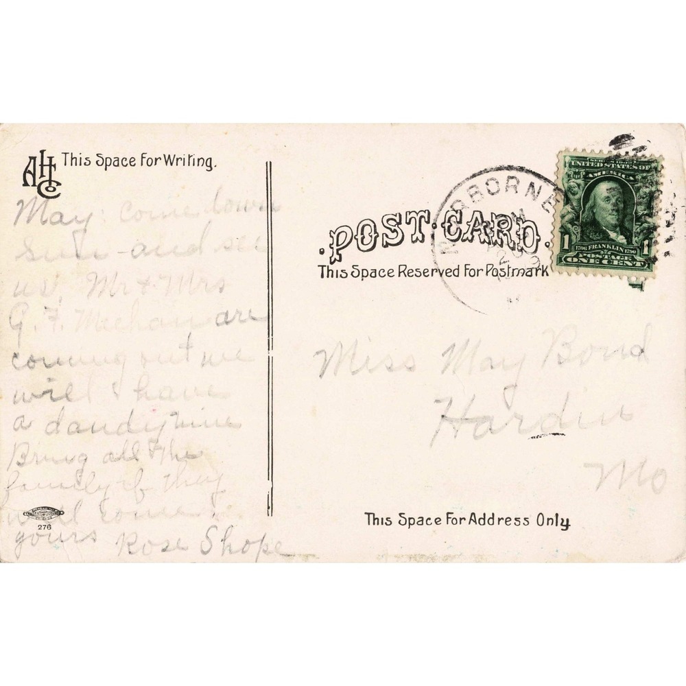 Vtg Robert Burns Auld Lang Syne Scottish Poet Pink Poppies Floral Postcard - Picture 2 of 2
